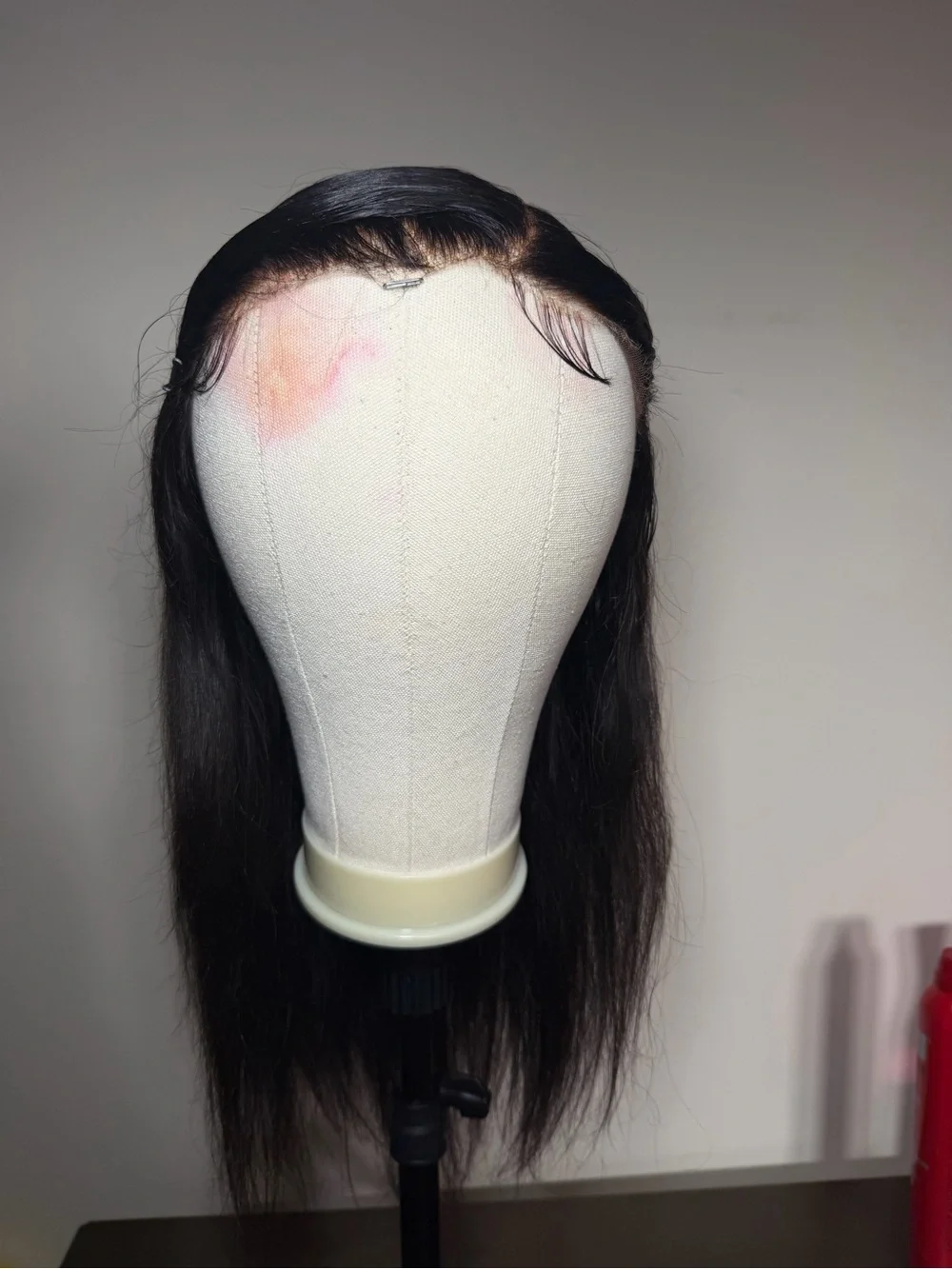 Long Natural Straight Lace Front Wig in Dark Brown